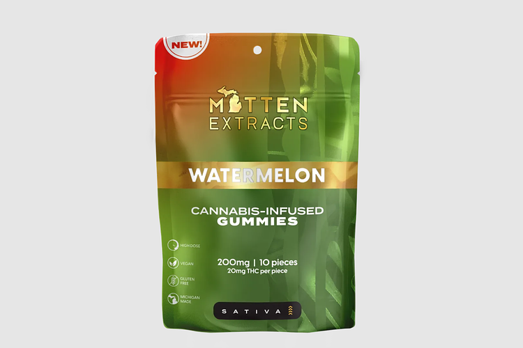 Mitten Extracts | Watermelon Gummies | 10x20mg | 200mg by Mitten Extracts