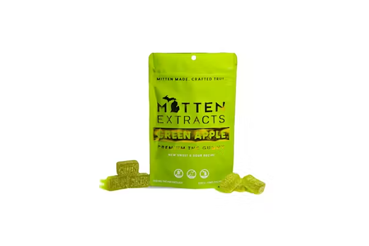 Mitten Extracts | Green Apple Gummies | 10x20mg | 200mg by Mitten Extracts
