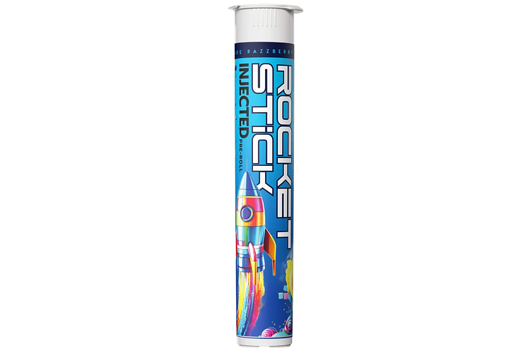 Blue Razz Infused Pre-Roll | 1.2g by Rocket Stick