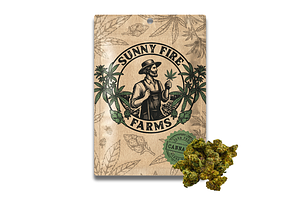 Sunny Fire Farms | Grape Cream Cake Prepackaged Flower | 14g by Sunny Fire Farms