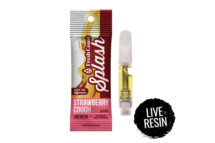 Splash | Strawberry Cough Live Resin Distillate Cartridge | 1g by Splash