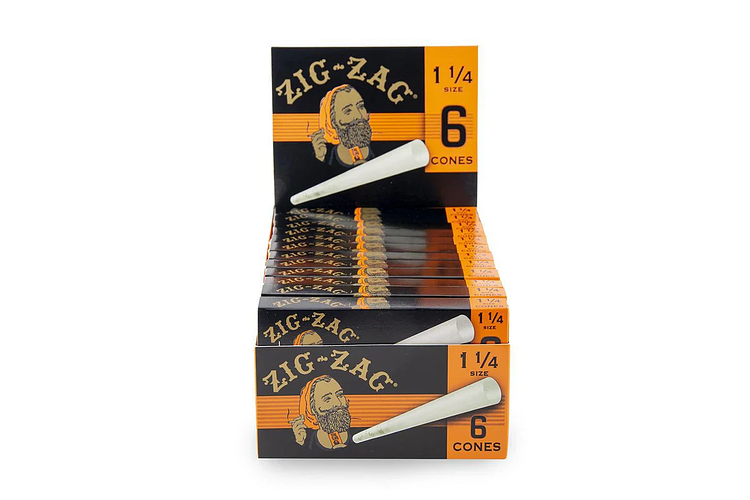 Zig Zag | Ultra Thin Cones | 1 1/4" | 6pk by Zig Zag