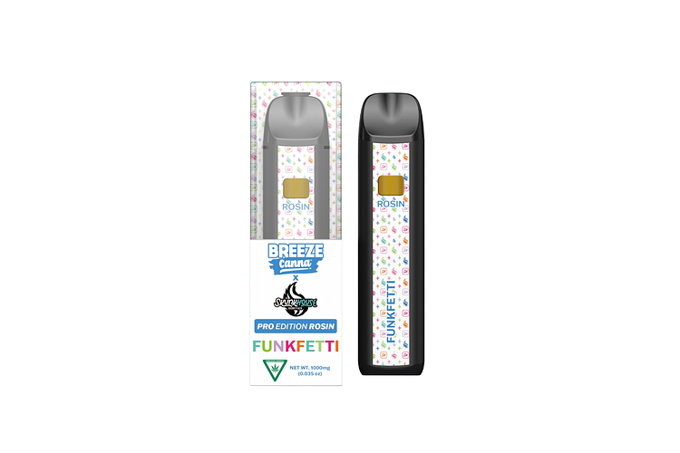 Breeze x Skunkhouse | Funkfetti Live Rosin Disposable Vape | 1g by Breeze