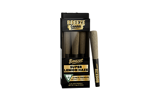 Breeze Bangers | Super Lemon Haze Live Resin Infused Pre-Roll Pack | 5x0.7g | 3.5g by Breeze