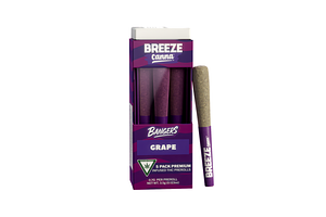Breeze Bangers | Grape Infused Pre-Roll Pack | 5x0.7g | 3.5g by Breeze