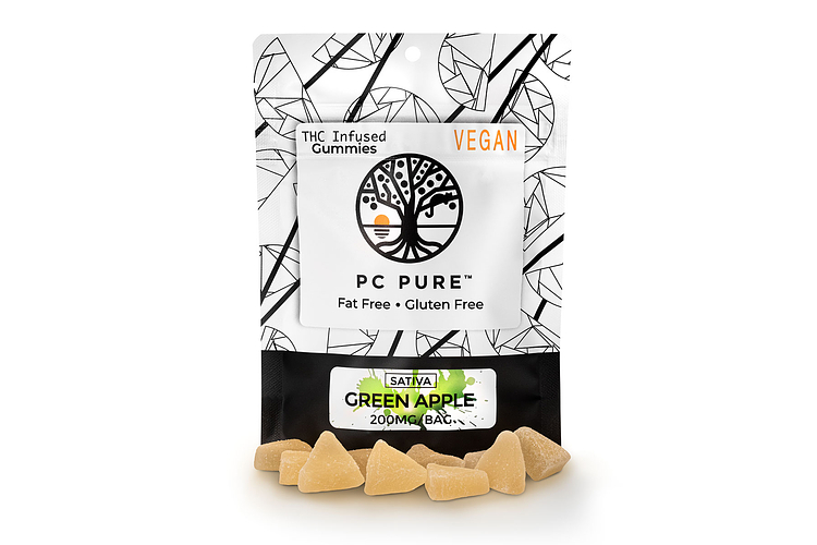Green Apple Gummies | 10x20mg | 200mg by PC Pure