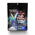 Blueberry Bliss Gummies | 1:1 THC:CBN | 200mg by Monster Xtracts