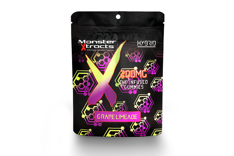 Grape Limeade Gummies | 10x20mg | 200mg by Monster Xtracts