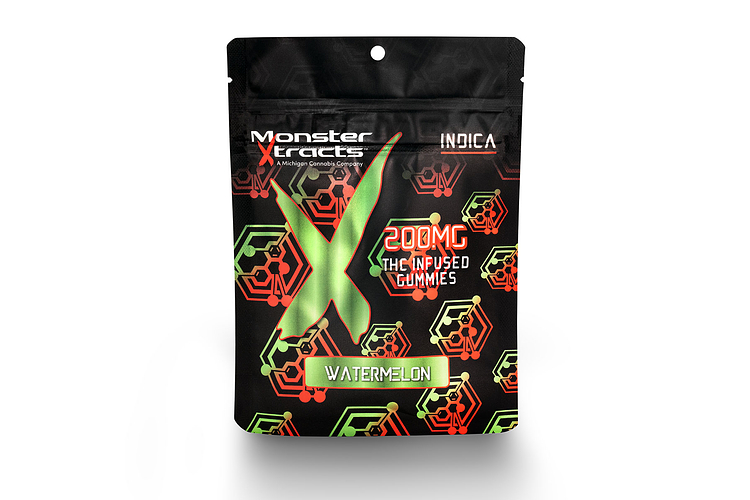Watermelon Gummies | 10x20mg | 200mg by Monster Xtracts