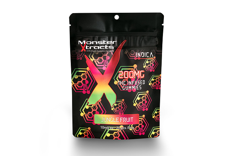 Monster X | Jungle Fruit Gummies | 10x20mg | 200mg by Monster Xtracts
