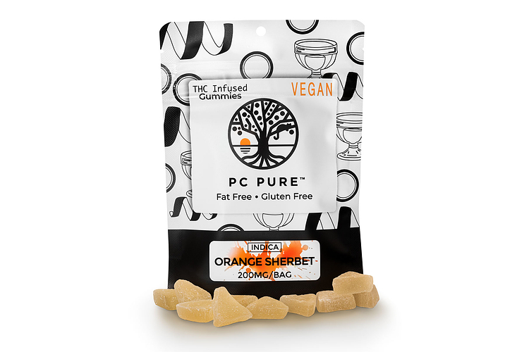 Orange Sherbet Gummies | 10x20mg | 200mg by PC Pure