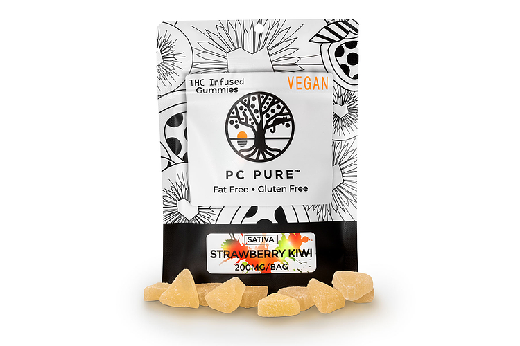 PC Pure | Strawberry Kiwi Gummies | 10x20mg | 200mg by PC Pure
