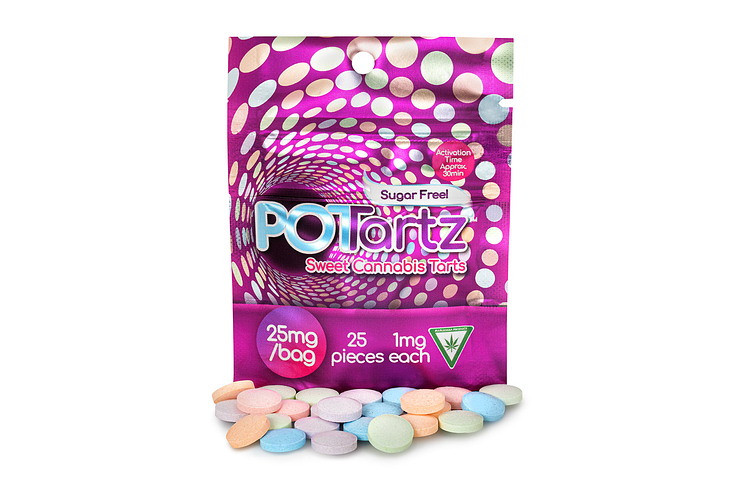Monster X | Potartz Sweet Cannabis Tarts | 25x1mg | 25mg by Monster Xtracts
