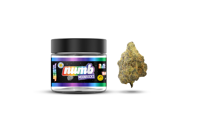Numb | Rainbow Beltz Prepackaged Moon Rocks | 3.5g by Numb