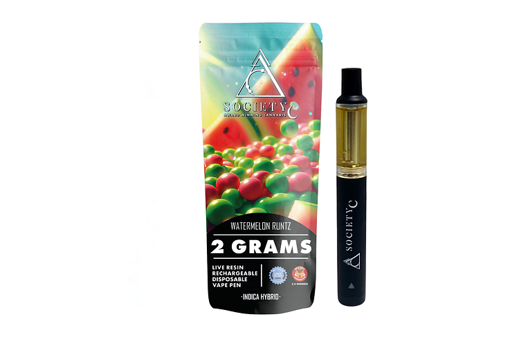 Society C | Watermelon Runtz Live Resin Disposable Vape | 2g by Society C