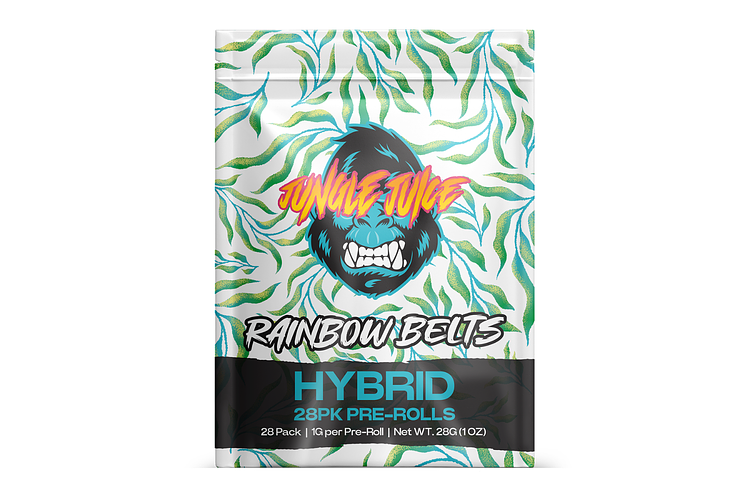 Jungle Juice | Rainbow Belts Pre-Roll Pack | 28x1g | 28g by Jungle Juice