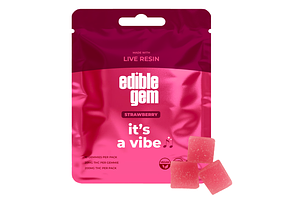 Edible Gem | Strawberry It's a Vibe Live Resin Gummies | 10x20mg | 200mg by Edible Gem