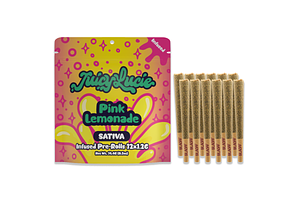 Pink Lemonade Infused Pre-Roll Pack | 12x1.2g | 14.4g by Juicy Lucie