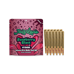Raspberry Blast Infused Pre-Roll Pack | 12x1.2g | 14.4g by Juicy Lucie