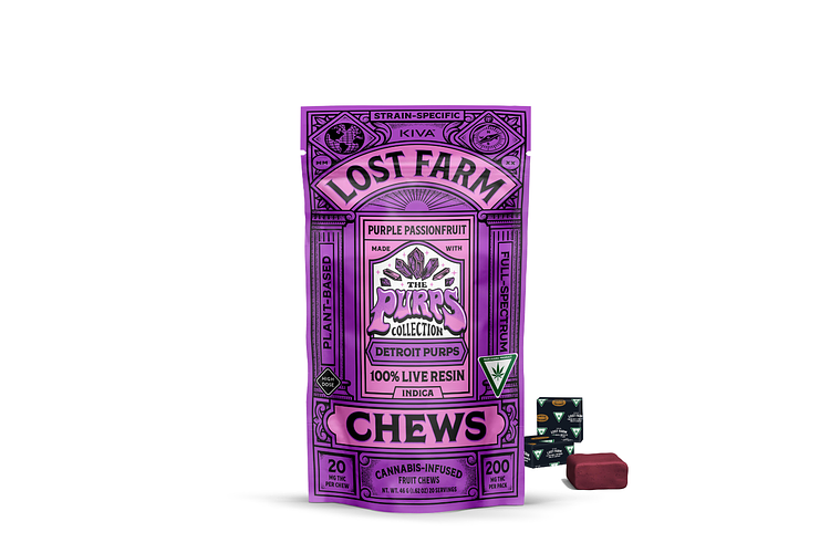 Purple Passionfruit x Detroit Purps Live Resin Chews | 10x20mg | 200mg by Lost Farm