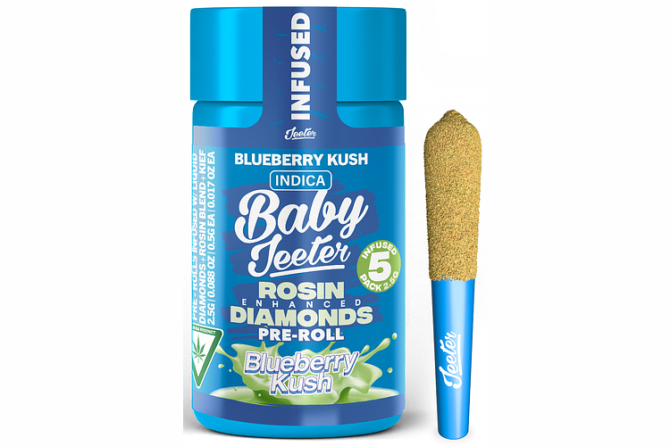Blueberry Kush Infused Pre-Roll Pack | 5x0.5g | 2.5g by Jeeter