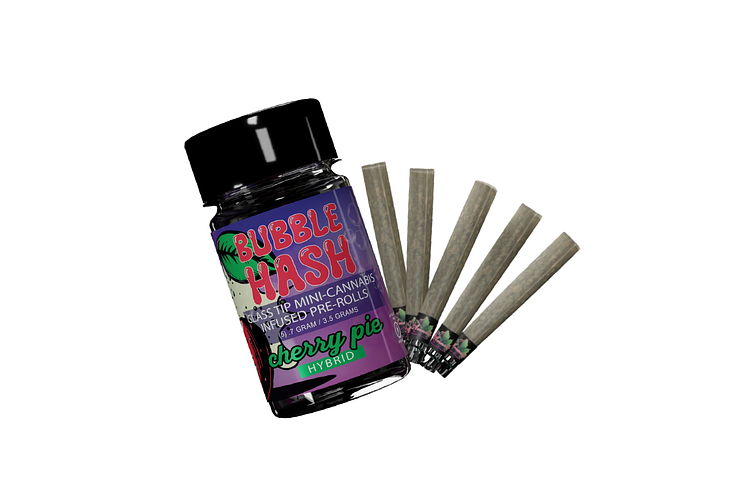 Cherry Pie Bubble Hash Infused Pre-Roll Pack | 5x0.7g | 3.5g by Amnesia