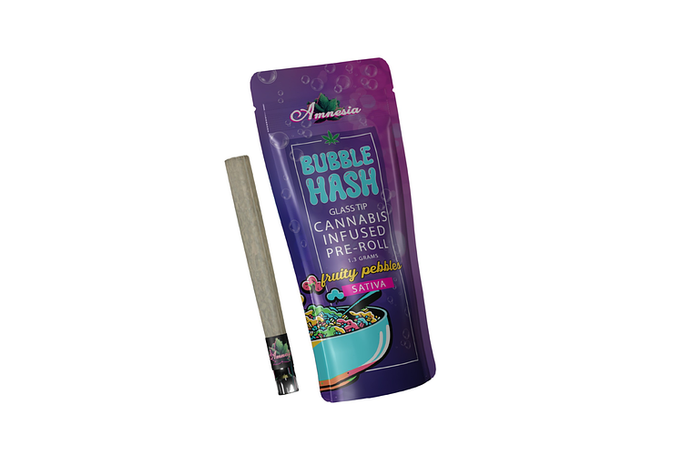 Fruity Pebbles Bubble Hash Infused Pre-Roll | 1.3g by Amnesia