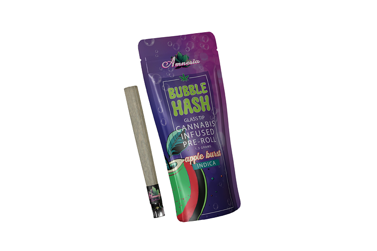Apple Burst Bubble Hash Infused Pre-Roll | 1.3g by Amnesia