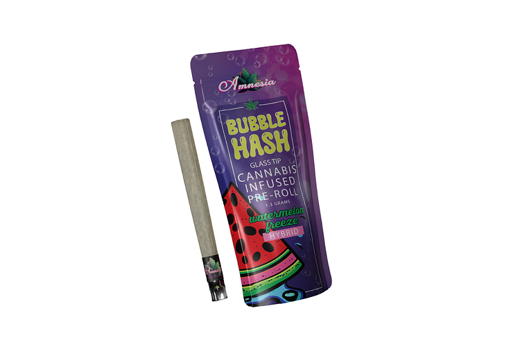 Watermelon Freeze Bubble Hash Infused Pre-Roll | 1.3g by Amnesia