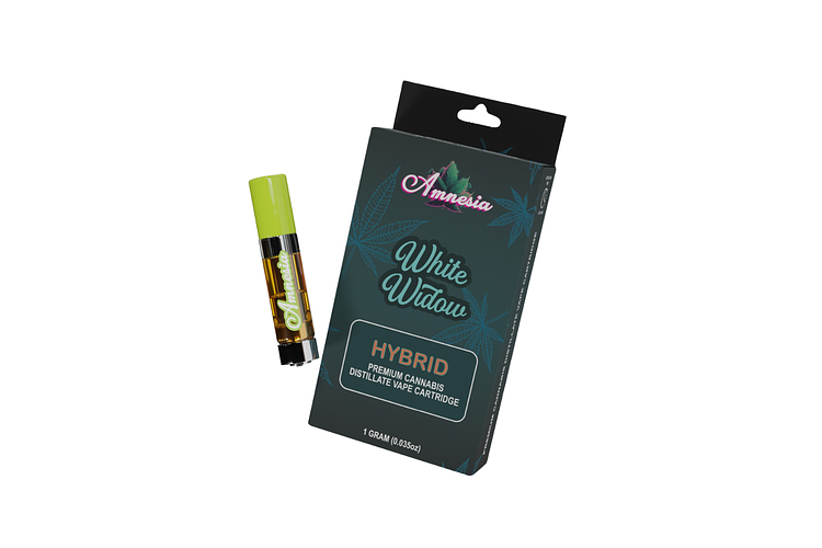 White Widow Distillate Cartridge | 1g by Amnesia
