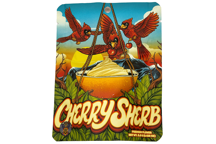 Cherry Sherb Prepackaged Flower | 3.5g by Michigander Fire