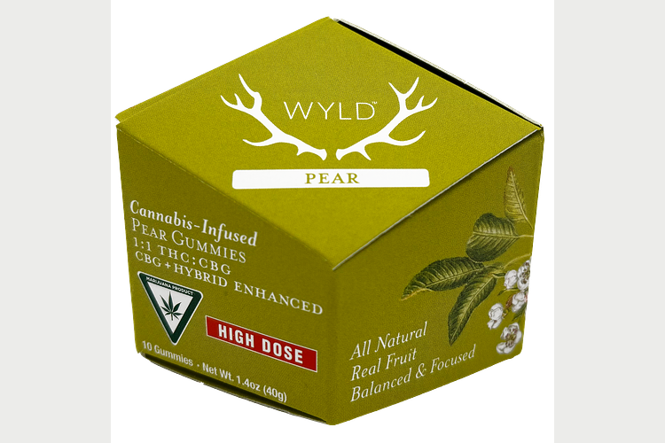 Pear Gummies | 1:1 THC:CBG | 200mg by Wyld