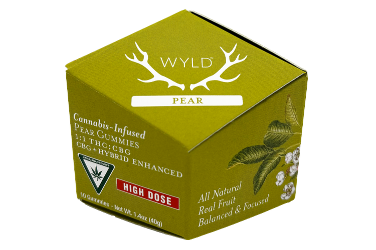 Pear Gummies | 1:1 THC:CBG | 200mg by Wyld