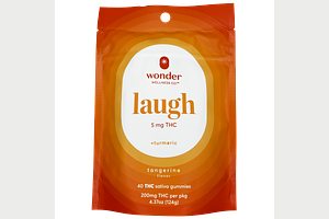 Tangerine & Turmeric Laugh Gummies | 40x5mg | 200mg by Wonder