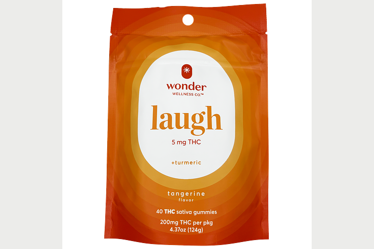 Tangerine & Turmeric Laugh Gummies | 40x5mg | 200mg by Wonder