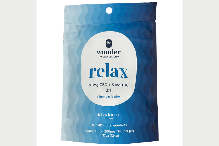 Blueberry & Lemon Balm Relax Gummies | 2:1 CBD:THC | 200mg by Wonder