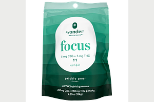 Prickly Pear & Ginger Focus Gummies | 1:1 THC:CBG | 200mg by Wonder