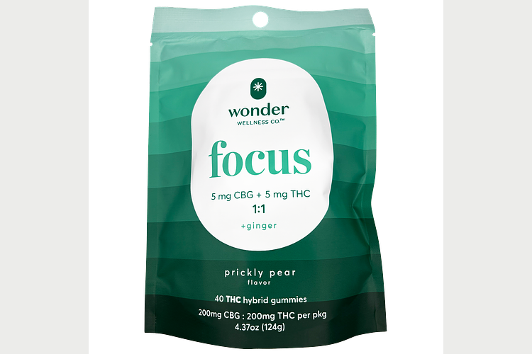 Prickly Pear & Ginger Focus Gummies | 1:1 THC:CBG | 200mg by Wonder