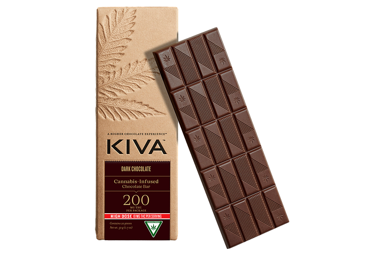Dark Chocolate Bar | 20x10mg | 200mg by Kiva