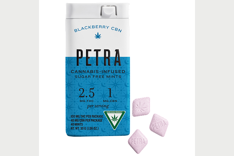 Petra | Blackberry CBN Mints | 2:1 THC:CBN | 100mg by Petra