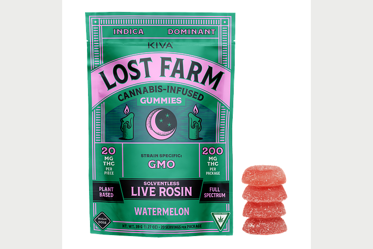 Lost Farm | Watermelon x Garlic Mintz Live Rosin Gummies | 10x20mg | 200mg by Lost Farm