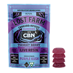 Thorny Berry x Purple Kush Live Resin Gummies | 2:1 THC:CBN | 200mg by Lost Farm