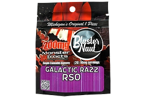 Monster X | Blaster Naut Galactic Razz RSO Gummy | 200mg by Monster Xtracts