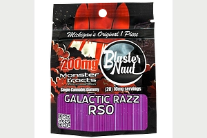 Monster X | Blaster Naut Galactic Razz RSO Gummy | 200mg by Monster Xtracts