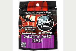 Monster X | Blaster Naut Galactic Razz RSO Gummy | 200mg by Monster Xtracts