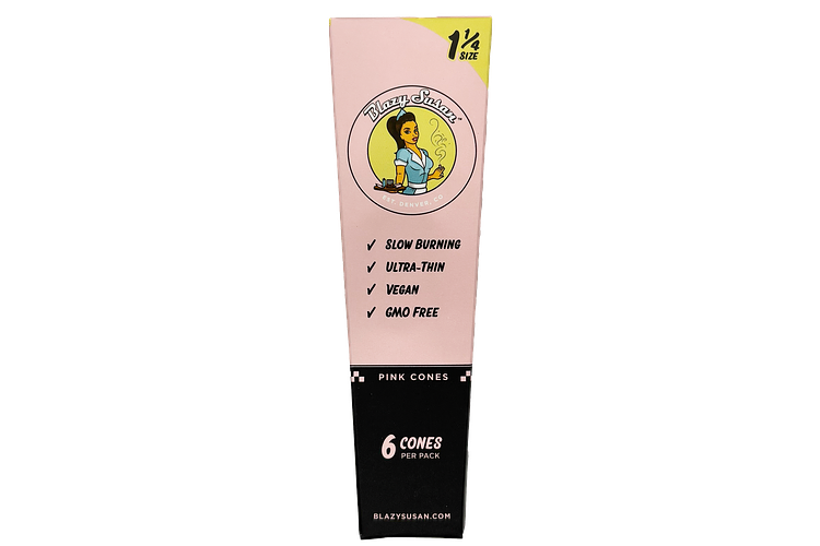 Blazy Susan | Pink Pre Rolled Cones | 1 1/4" | 6pk by Blazy Susan