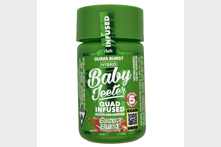 Guava Burst Infused Pre-Roll Pack | 5x0.5g | 2.5g by Jeeter