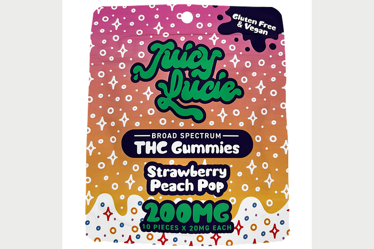 Strawberry Peach Pop Gummies | 10x20mg | 200mg by Juicy Lucie