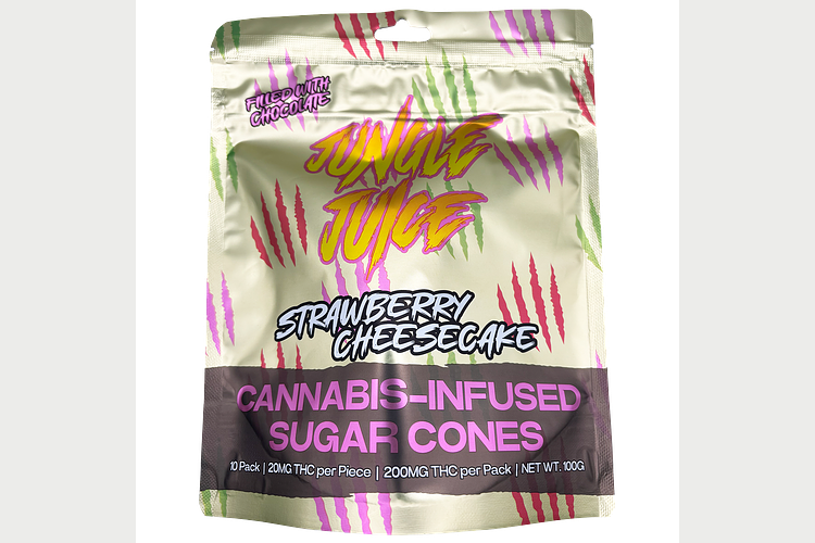 Jungle Juice | Strawberry Cheesecake Sugar Cones | 10x20mg | 200mg by Jungle Juice