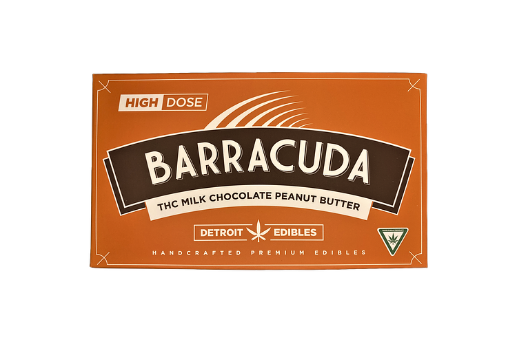 Detroit Edibles | Milk Chocolate Peanut Butter Barracuda Bar | 200mg by Detroit Edibles